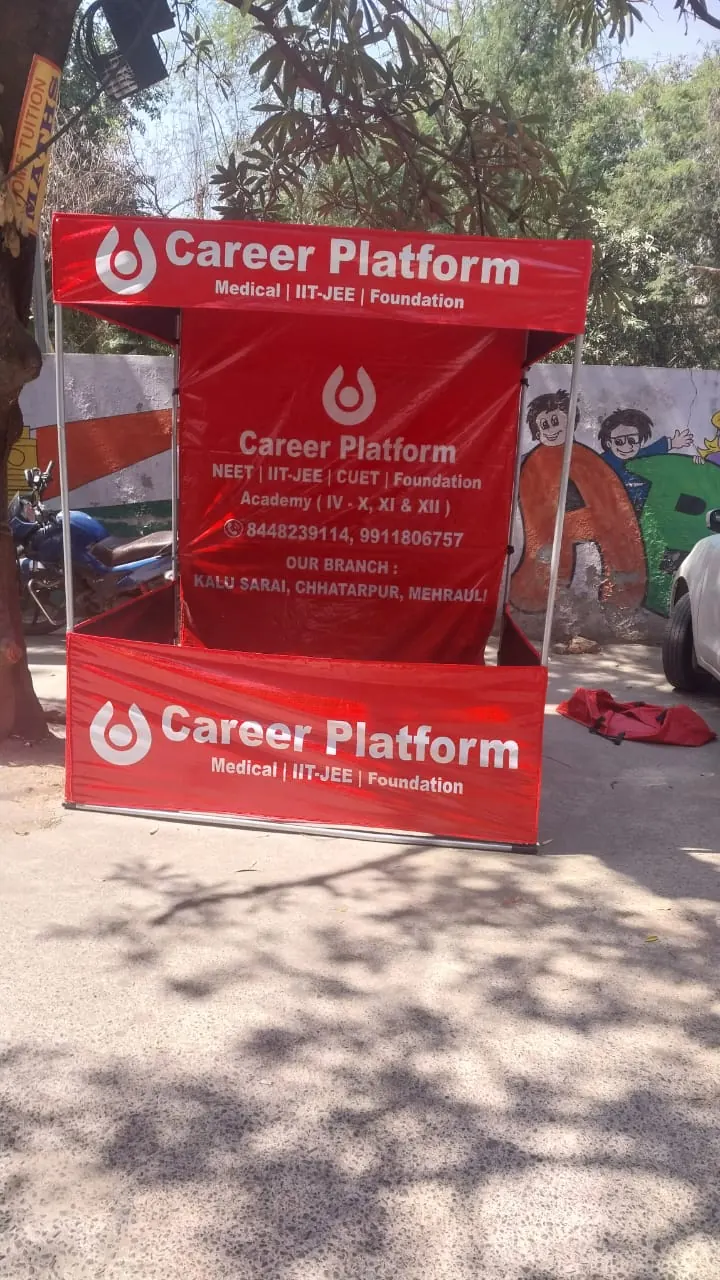 Career Platform branded admission stall