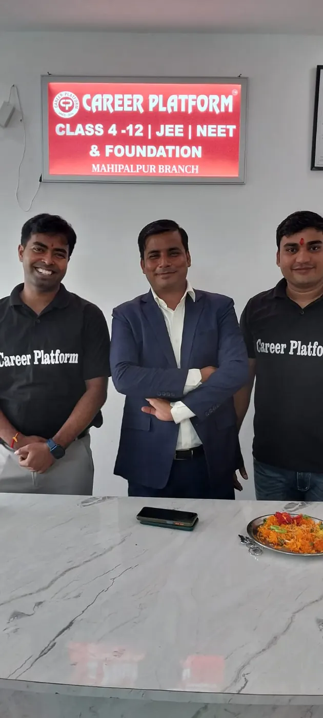Career Platform team at the Mahipalpur branch reception